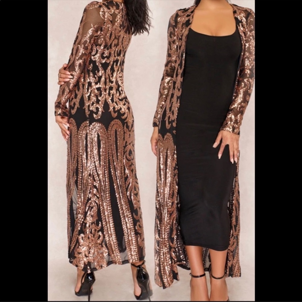 Autumn duster jacket sequence beautiful new - Picture 2 of 4